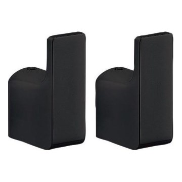 Gedy - SET 2x Gancio a muro PIRENEI opaco nero