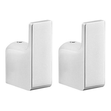 Gedy - SET 2x Wandhaken PIRENEI glänzendes Chrom