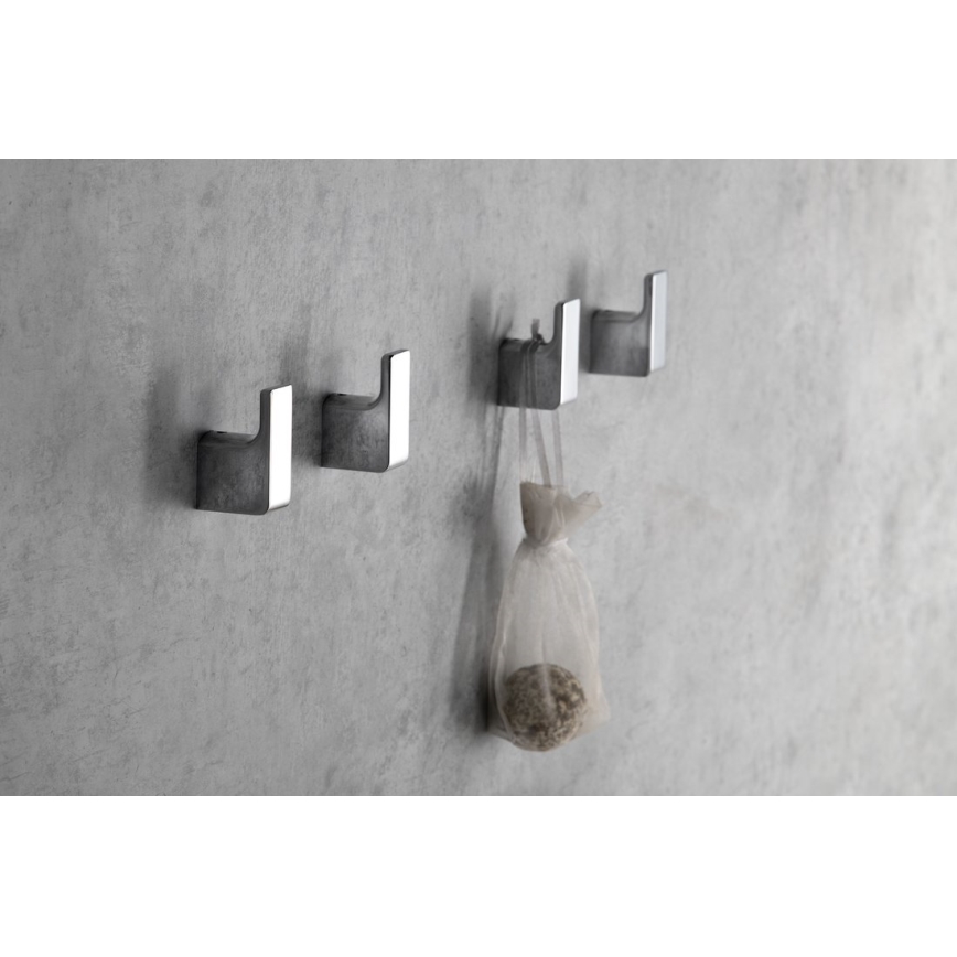 Gedy - SET 2x Wandhaken PIRENEI glänzendes Chrom