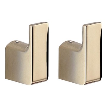 Gedy - Set da 2 ganci da parete PIRENEI dorati