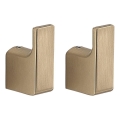 Gedy - Set da 2 ganci da parete PIRENEI oro opaco