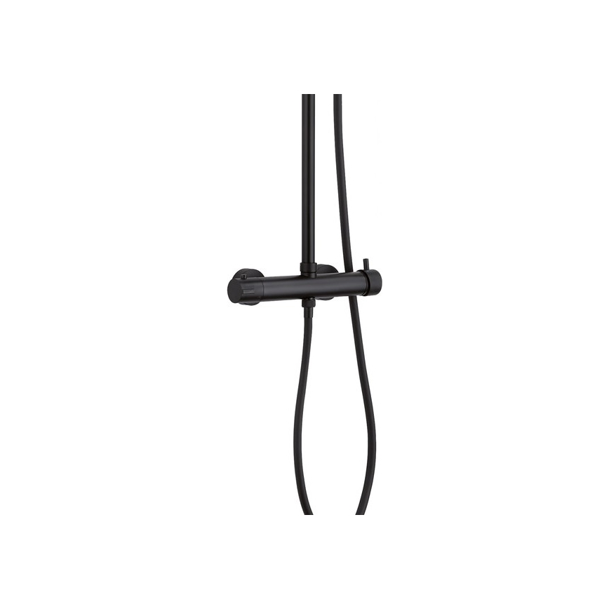 Gedy - Set doccia con miscelatore STAR PLUS nero opaco