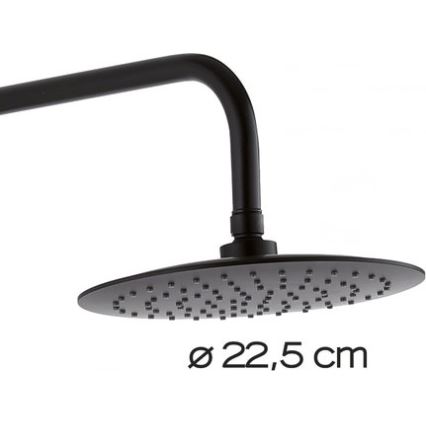 Gedy - Set doccia con miscelatore STAR PLUS nero opaco