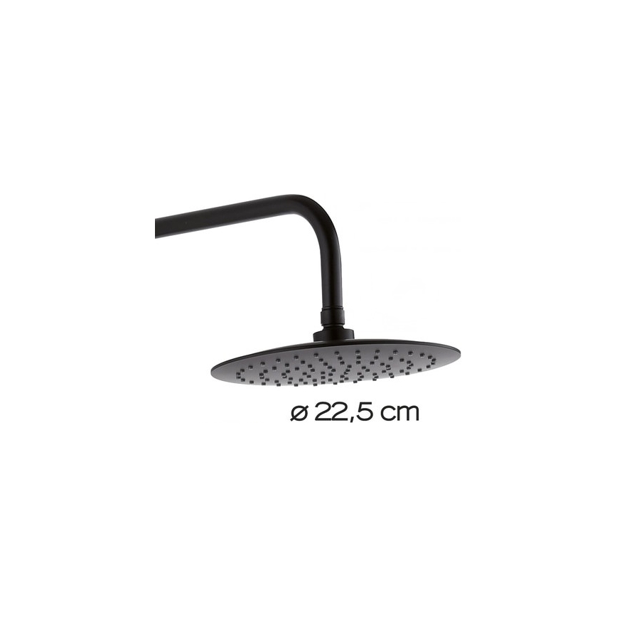 Gedy - Set doccia con miscelatore STAR PLUS nero opaco