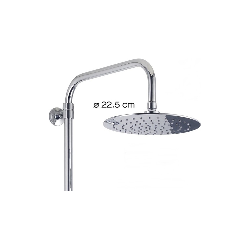Gedy - Set doccia STAR PLUS con miscelatore, finitura cromo lucido