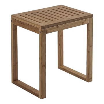 Gedy - Tabouret de salle de bains HIMALAYA 39,5x44,3 cm bambou