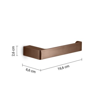 Gedy - Toilettenpapierhalter PIRENEI bronzefarben