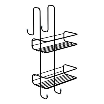 Gedy - Wandablage für die Dusche CHROM LINE 49x24 cm matt schwarz