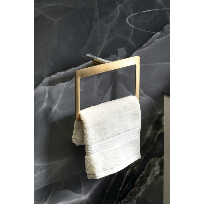 Gedy - Wandhalter für Handtücher PIRENEI 15x23 cm mattgold