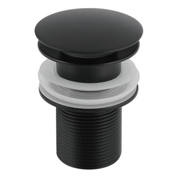 Gedy - Waschbeckenablauf CLICK-CLACK Ø 6,6 cm, matt schwarz