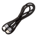 Geflochtener USB-Kabel USB-C / USB-C Stecker 60W 1m schwarz
