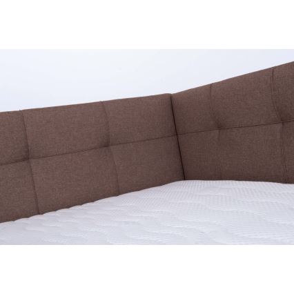 Gepolstertes Bett mit Stauraum ohne Matratze MARIA PETITE 120x200 cm braun