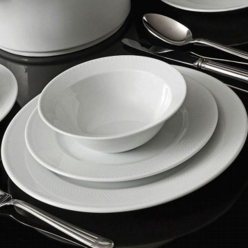 Geschirrset 53-teilig weiß/Porzellan