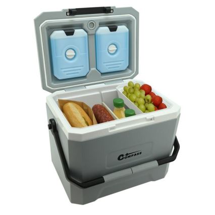 Glacière 16 l avec pack réfrigérant, gris