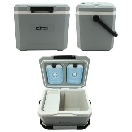 Glacière 16 l avec pack réfrigérant, gris