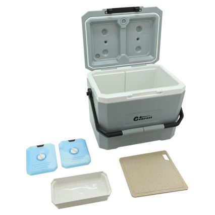 Glacière 16 l avec pack réfrigérant, gris