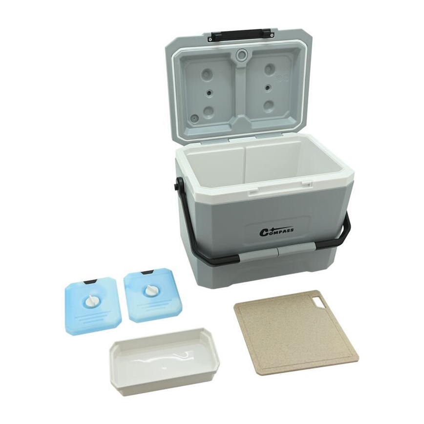 Glacière 16 l avec pack réfrigérant, gris
