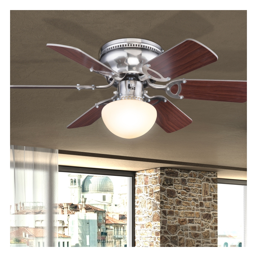 Globo - Ventilatore da soffitto 1xE27/60W/230V