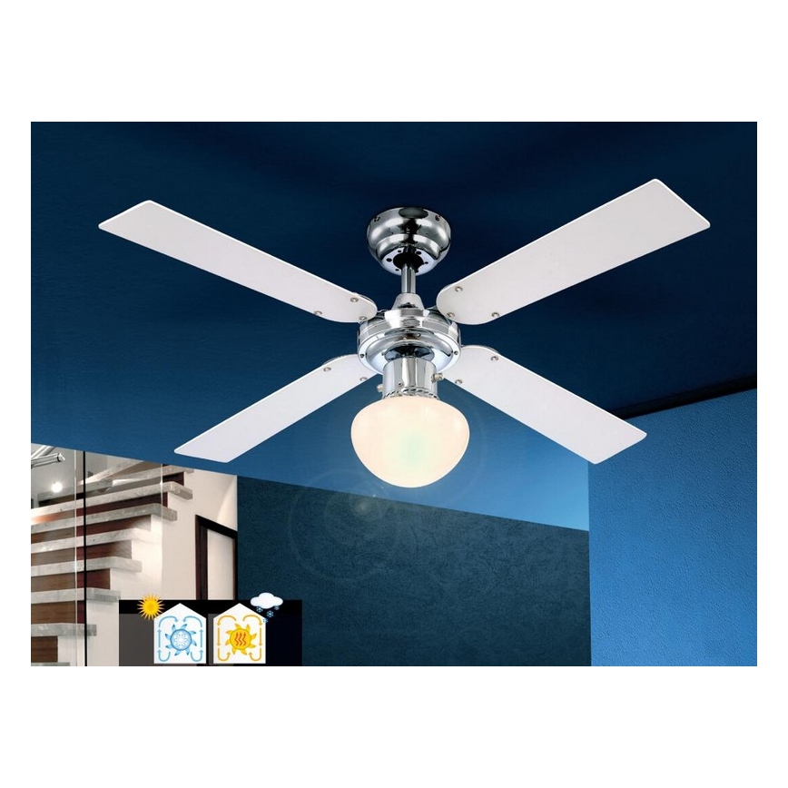 Globo - Ventilatore da soffitto 1xE27/60W/230V