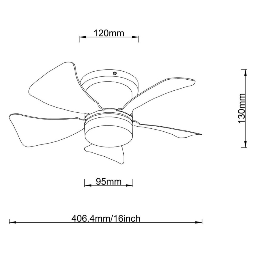 Globo - Ventilateur de plafond à intensité variable LED/10W/230V 3000-6500K gris + télécommande