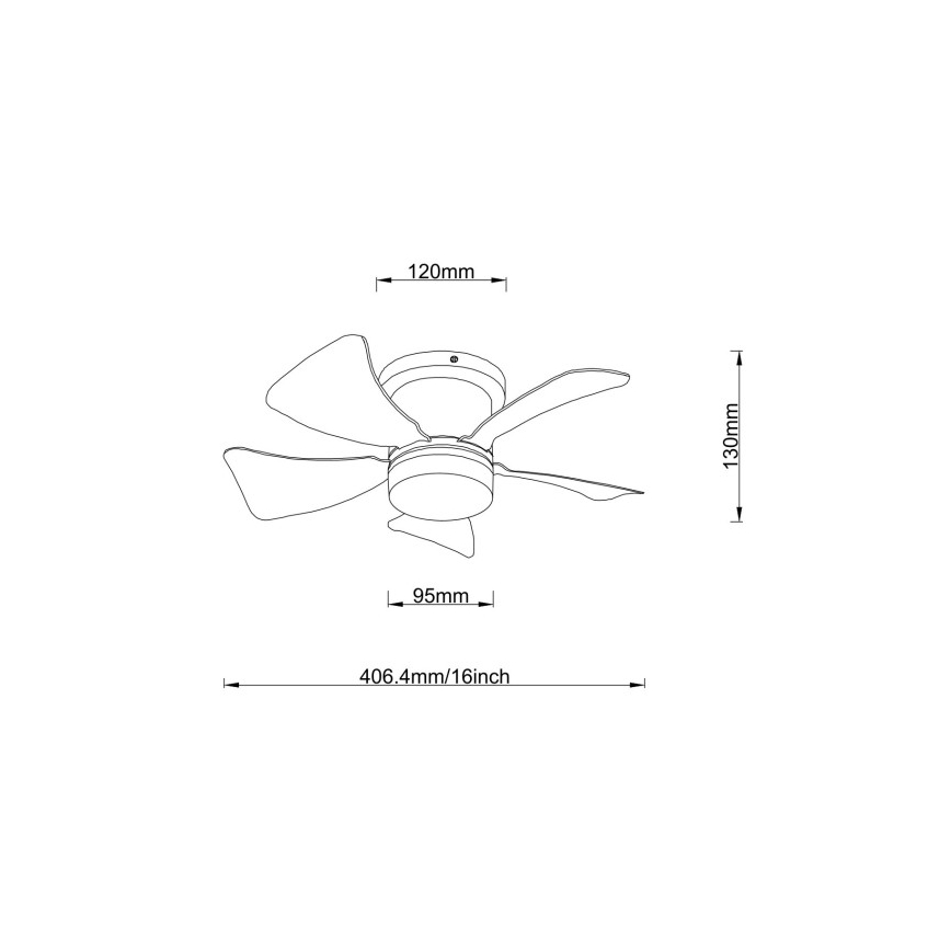 Globo - Ventilatore da soffitto dimmerabile con LED, 10W, 230V, 3000–6500K, multicolore + telecomando
