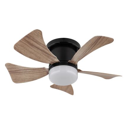 Globo - Ventilateur de plafond à intensité variable LED/10W/230V 3000-6500K marron + télécommande