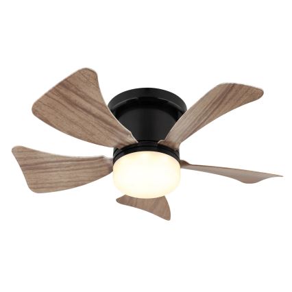 Globo - Ventilateur de plafond à intensité variable LED/10W/230V 3000-6500K marron + télécommande