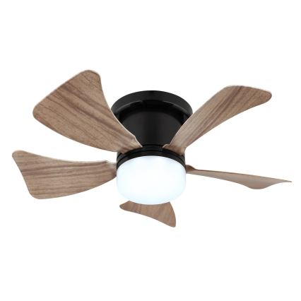 Globo - Ventilateur de plafond à intensité variable LED/10W/230V 3000-6500K marron + télécommande