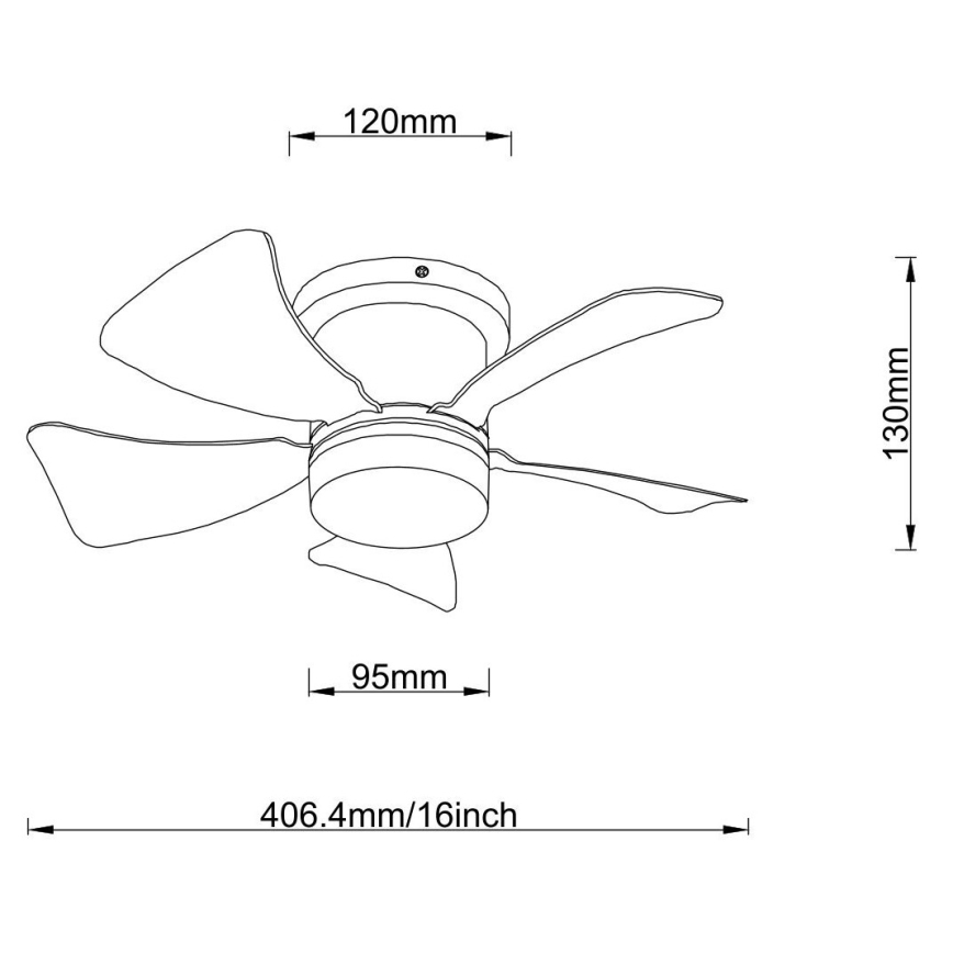Globo - Ventilatore da soffitto dimmerabile a LED LED/10W/230V 3000-6500K bianco + telecomando