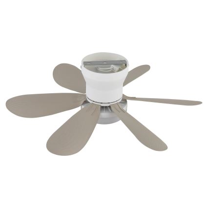 Globo - LED-dimmbarer Deckenventilator LED/5W/230V 2700-6500K beige + Fernbedienung