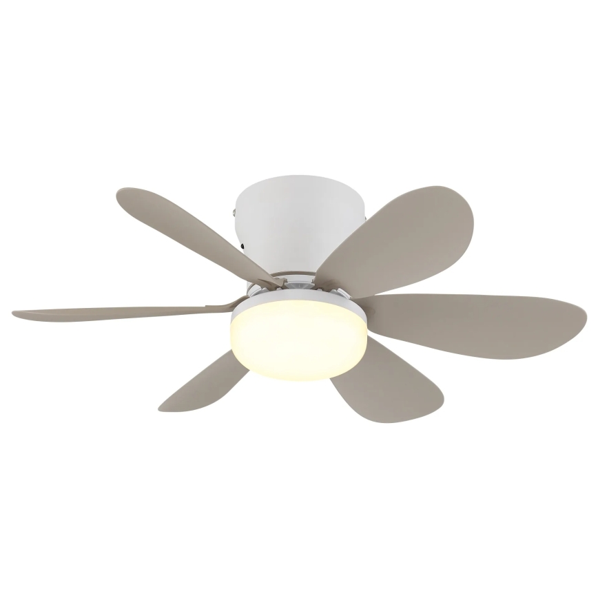 Globo - LED-dimmbarer Deckenventilator LED/5W/230V 2700-6500K beige + Fernbedienung