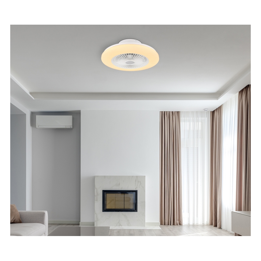 Globo 03628 - Plafonnier LED à intensité variable avec ventilateur LED/30W/230V 3000-6500K + Télécommande
