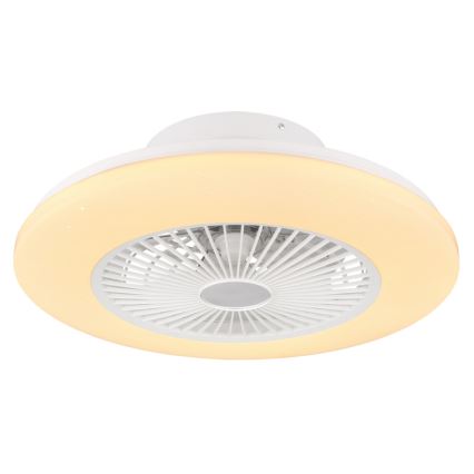 Globo 03628 - Plafonnier LED à intensité variable avec ventilateur LED/30W/230V 3000-6500K + Télécommande