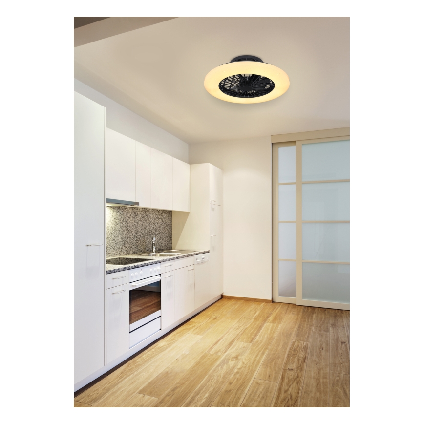 Globo - Plafonnier LED à intensité variable avec ventilateur LED/30W/230V 3000-6500K + Télécommande
