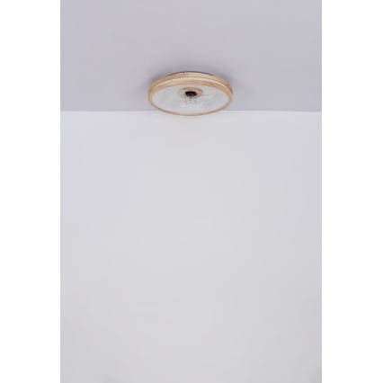 Globo - LED Plafoniera dimmerabile con ventilatore LED/30W/230V 2700-6500K marrone + telecomando