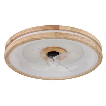 Globo - LED Plafoniera dimmerabile con ventilatore LED/30W/230V 2700-6500K marrone + telecomando