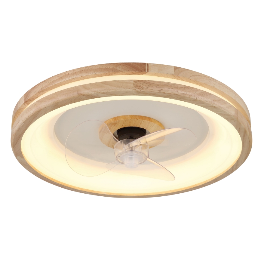 Globo - LED Plafoniera dimmerabile con ventilatore LED/30W/230V 2700-6500K marrone + telecomando