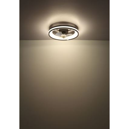Globo - Plafonnier à intensité variable avec ventilateur LED/30W/230V 2700-6500K noir + télécommande