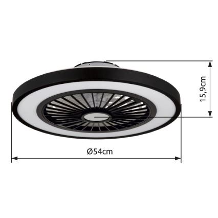 Globo - Dimmbarer LED-Deckenventilator LED/45W/230V 3000-6500K + Fernbedienung