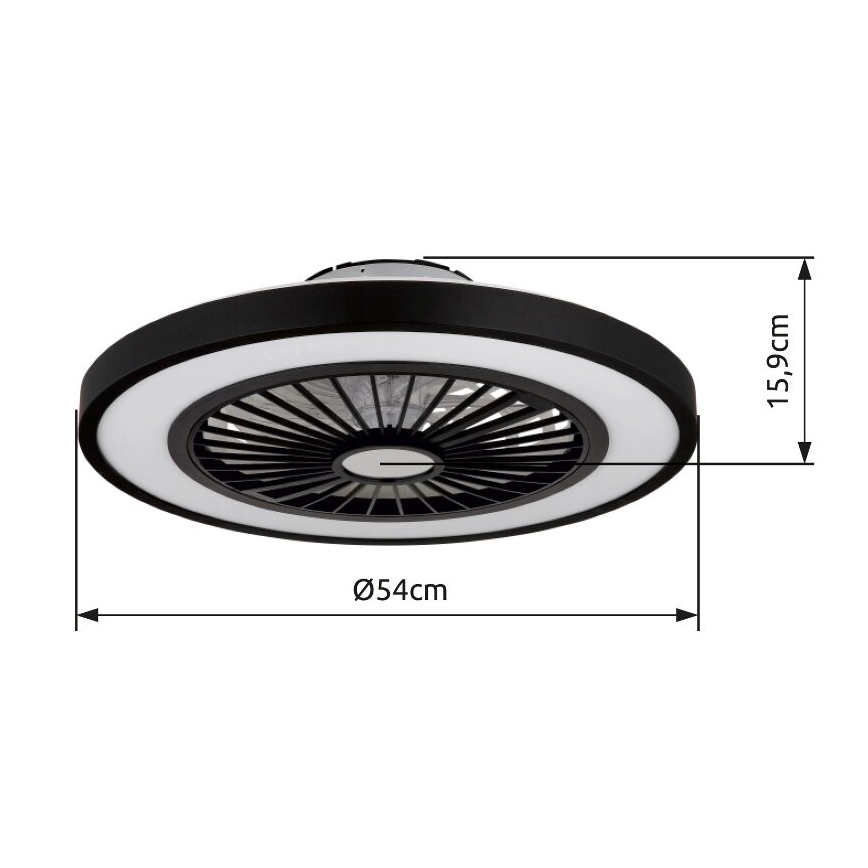 Globo - Dimmbarer LED-Deckenventilator LED/45W/230V 3000-6500K + Fernbedienung