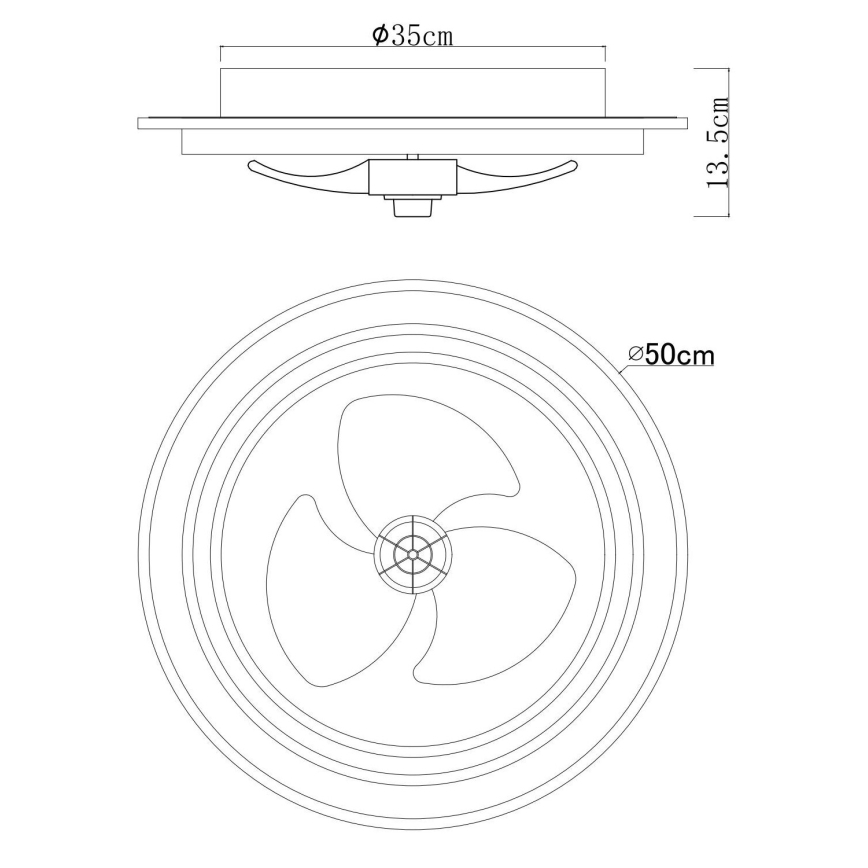 Globo - Dimmbarer LED-Deckenventilator LED/32W/230V 2700-6500K + Fernbedienung