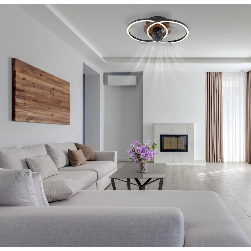 Globo - Ventilatore da soffitto dimmerabile a LED LED/24W/230V 2700-6500K + telecomando