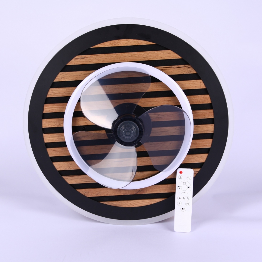 Globo - Ventilateur de plafond LED dimmable LED/36W/230V 2700-6000K noir + télécommande