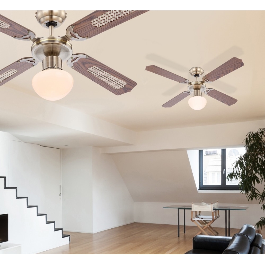 Globo - Ventilatore da soffitto 1xE27/60W/230V
