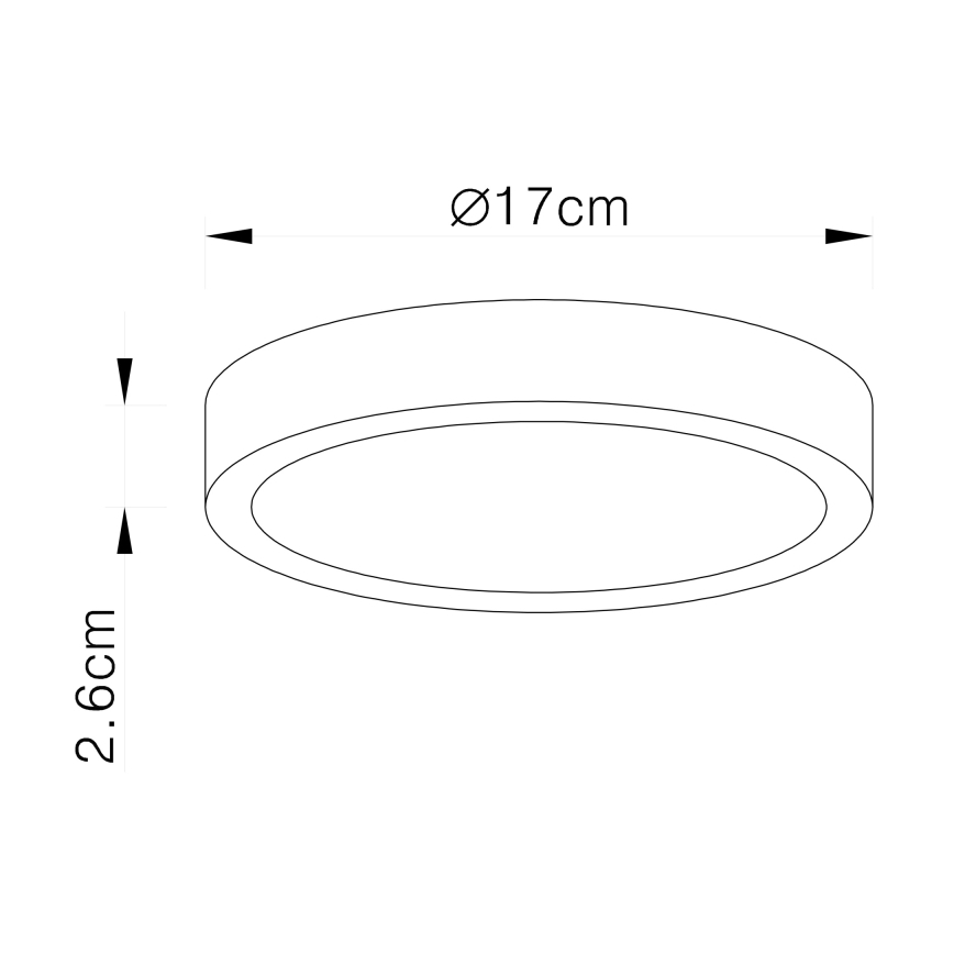 Globo 12364-22 - LED Dimmbare Badezimmer Deckenleuchte ARCHIMEDES LED/22W/230V IP44