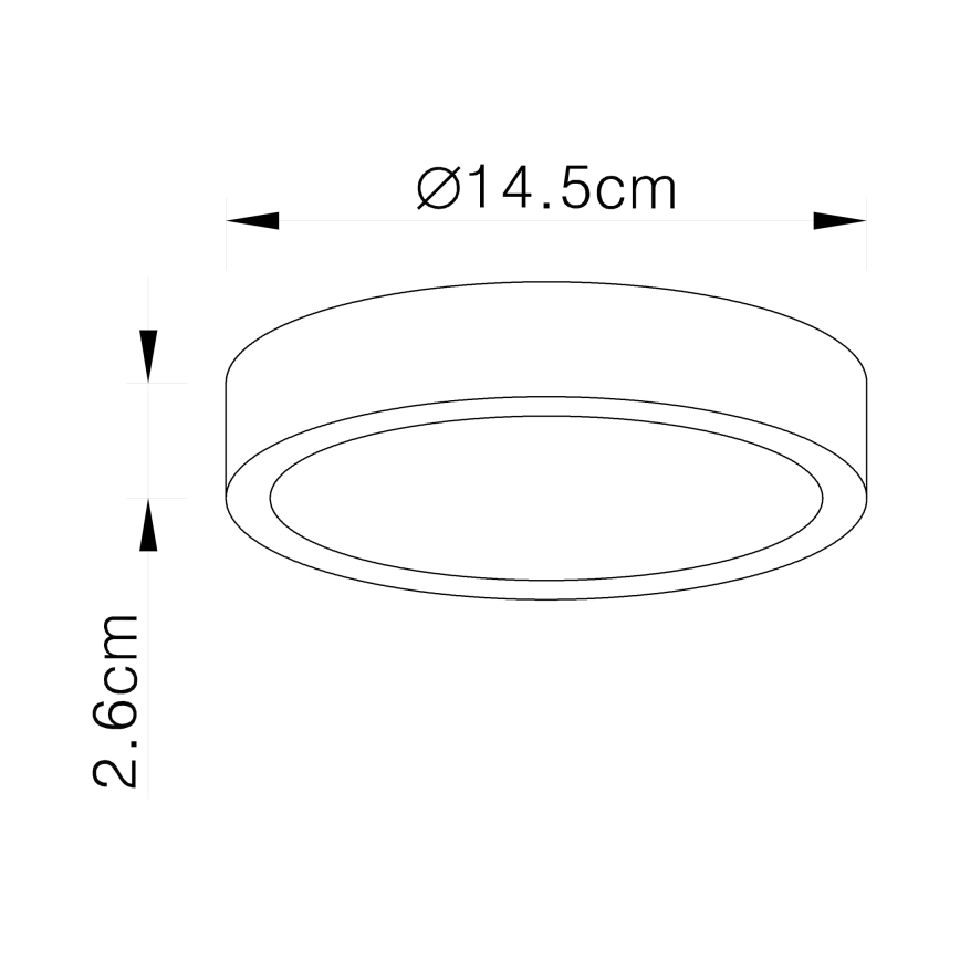 Globo 12366-15 - LED Deckenleuchte VITOS LED/15W/230V