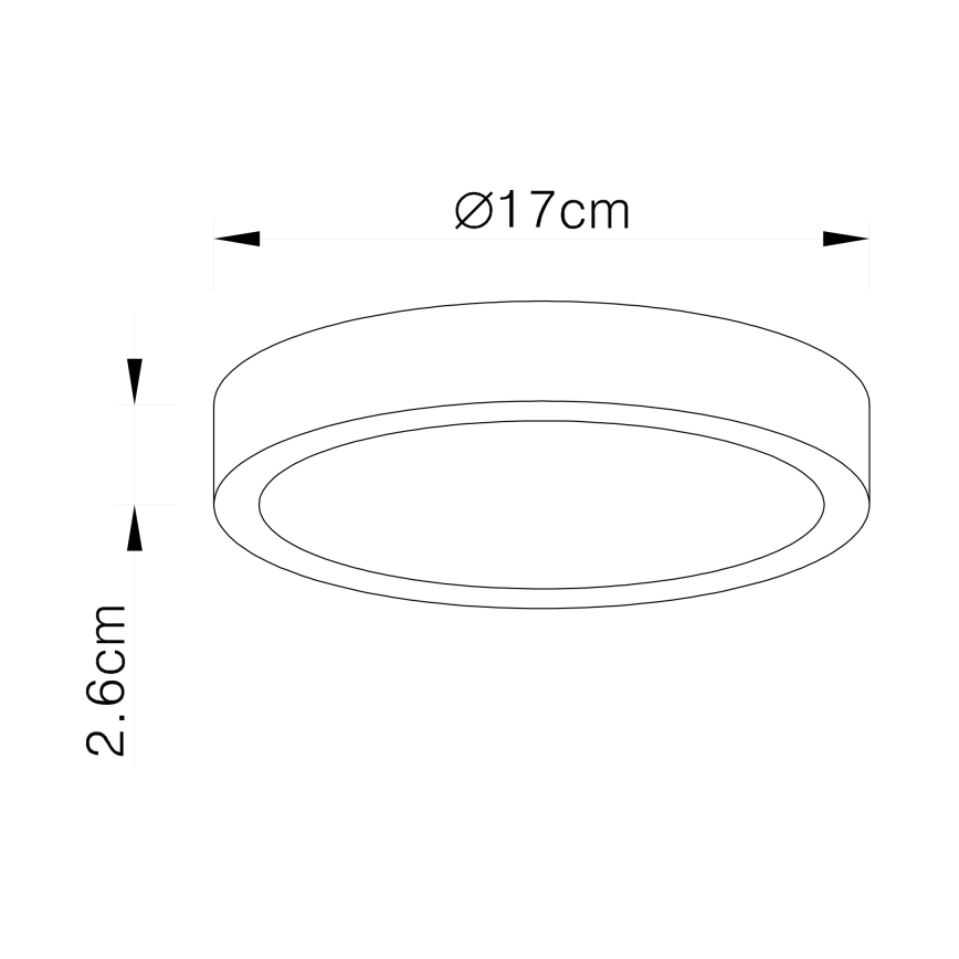Globo - Plafoniera dimmerabile LED/22W/230V