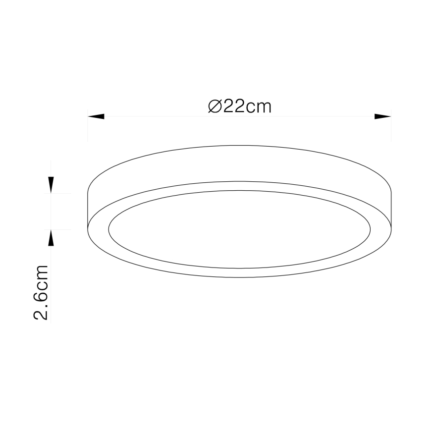 Globo - Plafoniera LED LED/28W/230V