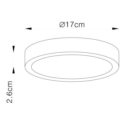 Globo - Dimmbare LED-Deckenleuchte LED/22W/230V