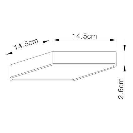 Globo - Plafoniera LED LED/15W/230V